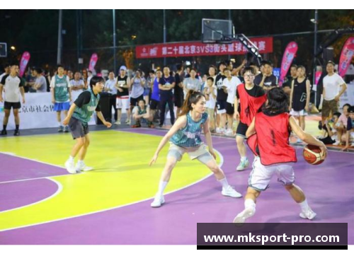 MK体育青春活力篮球场上的明星女孩卡通形象尽显个性与魅力